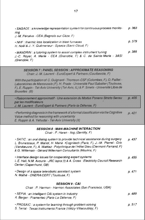 Avignon Table Ronde Raisonnement Approximatif